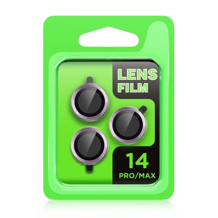 Apple iPhone 14 Pro Max Uyumlu Raze Metal Kamera Lens - Gold