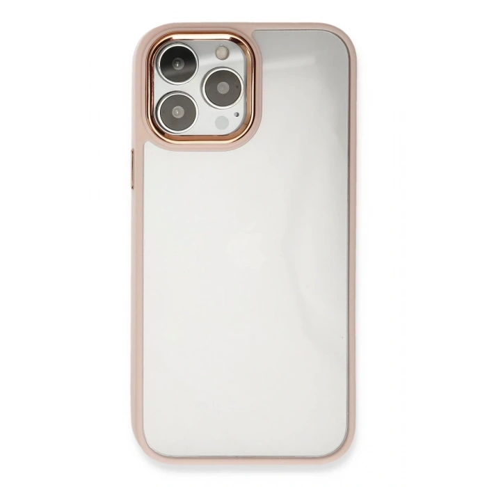 Apple iPhone 14 Pro Uyumlu Kılıf Dora Kapak - Pudra