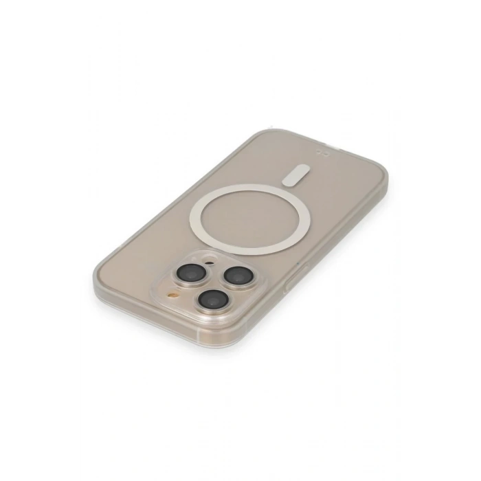 Apple iPhone 14 Pro Uyumlu Kılıf Grand Magneticsafe Kapak - Şeffaf