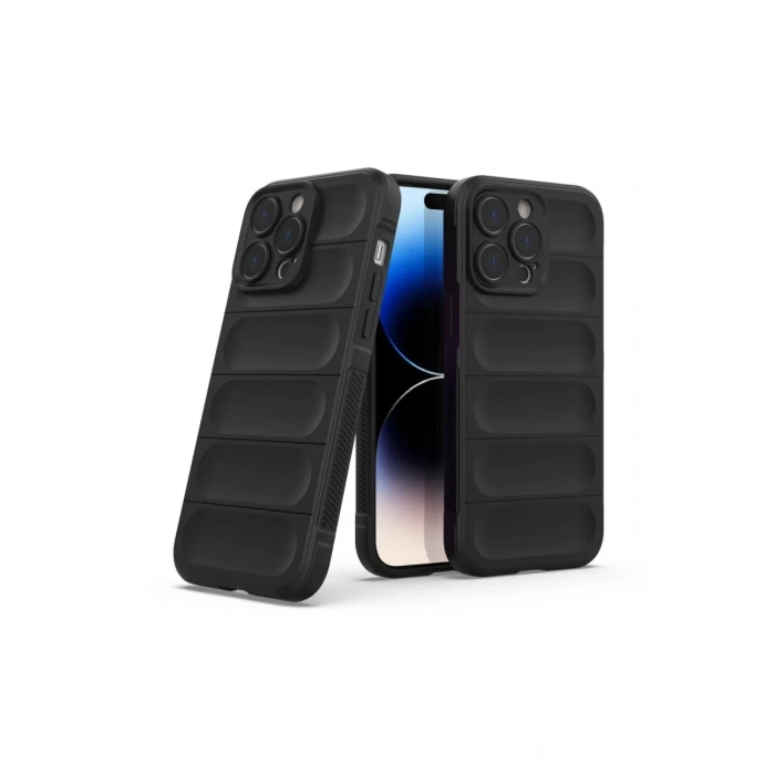 Apple iPhone 14 Pro Uyumlu Kılıf Optimum Silikon - Siyah