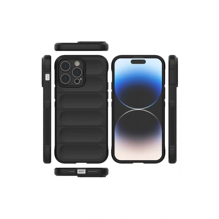 Apple iPhone 14 Pro Uyumlu Kılıf Optimum Silikon - Siyah