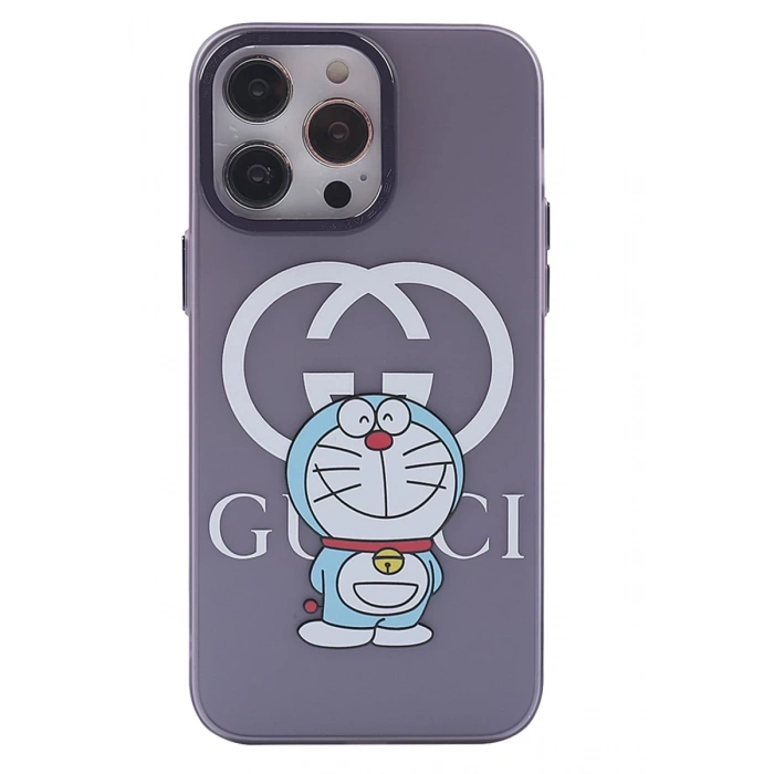 Apple iPhone 14 Pro Uyumlu Kılıf Prada Desenli Kapak - Prada Mor - 3