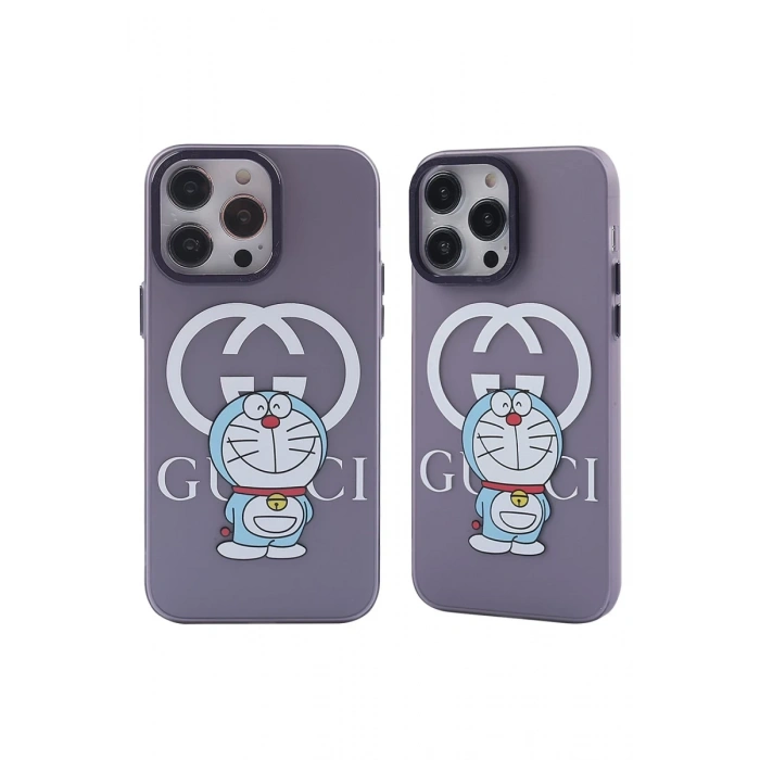 Apple iPhone 14 Pro Uyumlu Kılıf Prada Desenli Kapak - Prada Mor - 3