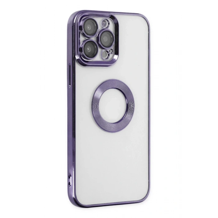 Apple iPhone 14 Pro Uyumlu Kılıf Slot Silikon - Mor