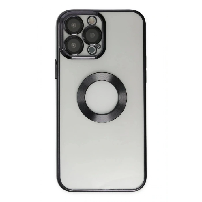 Apple iPhone 14 Pro Uyumlu Kılıf Slot Silikon - Siyah
