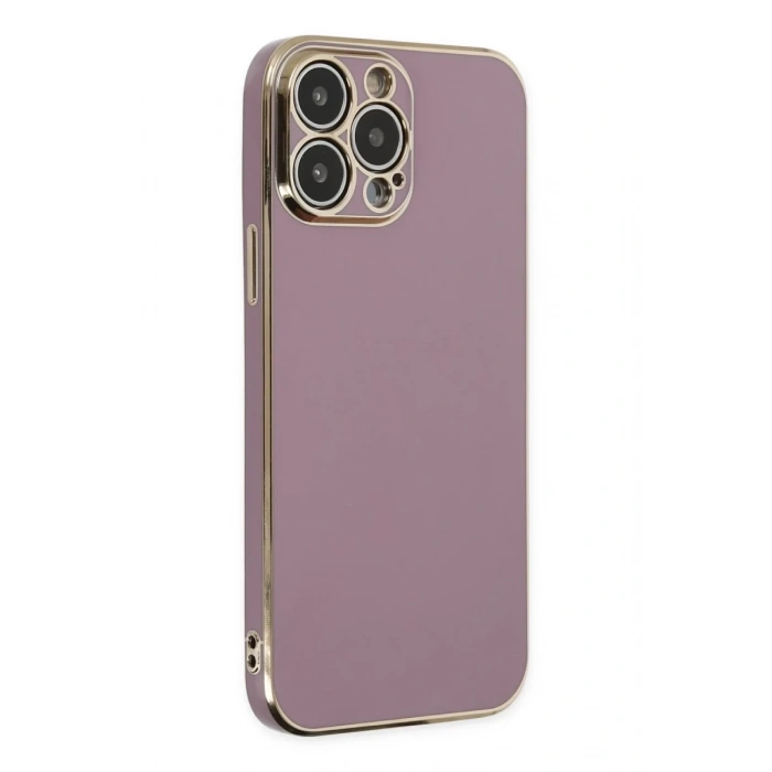 Apple iPhone 14 Pro Uyumlu Kılıf Volet Silikon - Mor