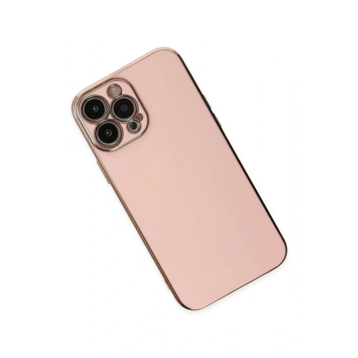 Apple iPhone 14 Pro Uyumlu Kılıf Volet Silikon - Pembe