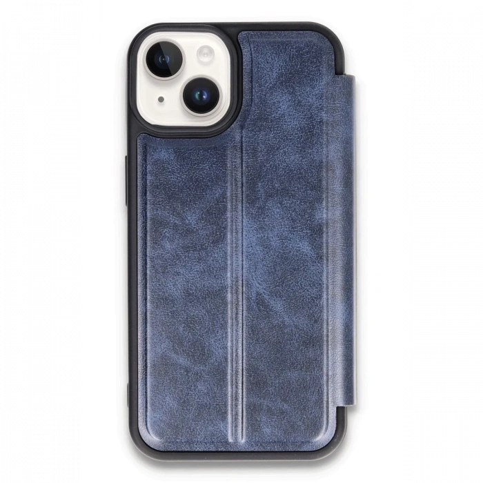 Apple iPhone 14 Uyumlu Kılıf Flip Cover - Lacivert