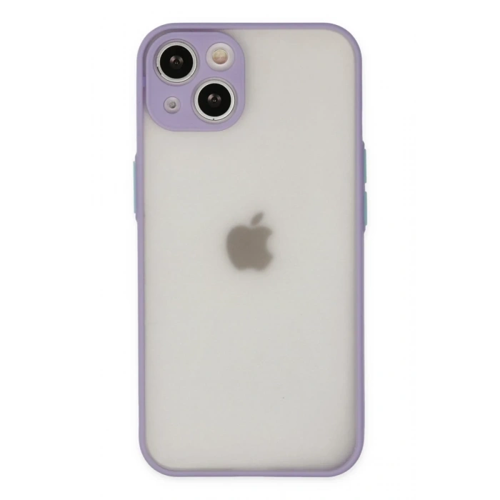 Apple iPhone 14 Uyumlu Kılıf Montreal Silikon Kapak - Mor
