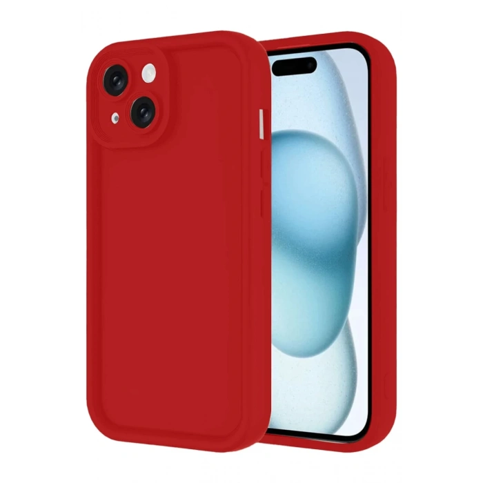 Apple iPhone 14 Uyumlu Kılıf Viera Silikon - Kırmızı