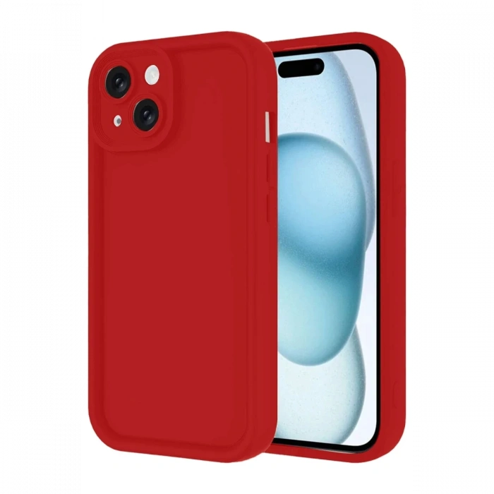 Apple iPhone 14 Uyumlu Kılıf Viera Silikon - Kırmızı