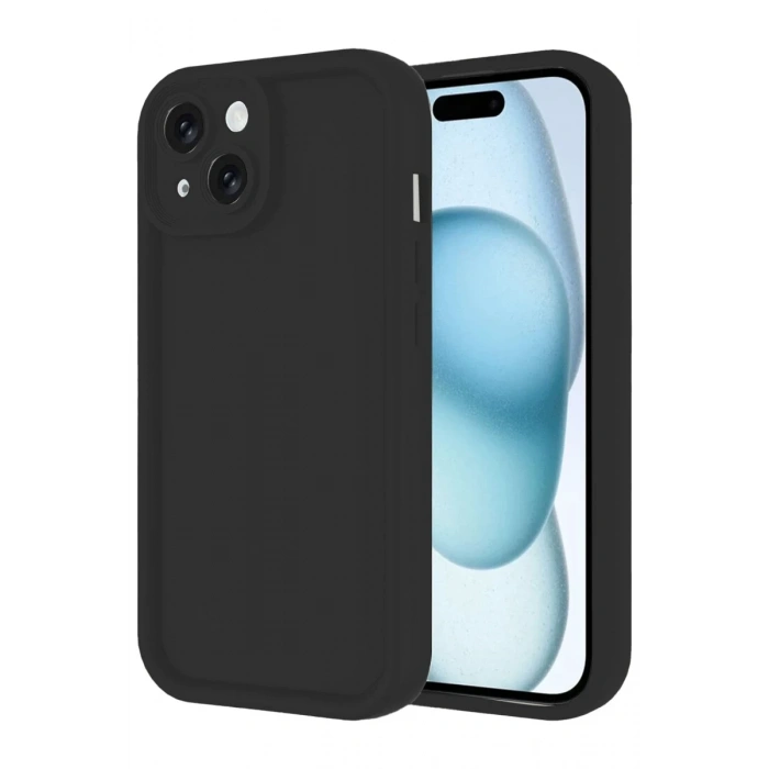Apple iPhone 14 Uyumlu Kılıf Viera Silikon - Siyah