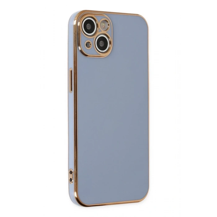 Apple iPhone 14 Uyumlu Kılıf Volet Silikon - Mavi