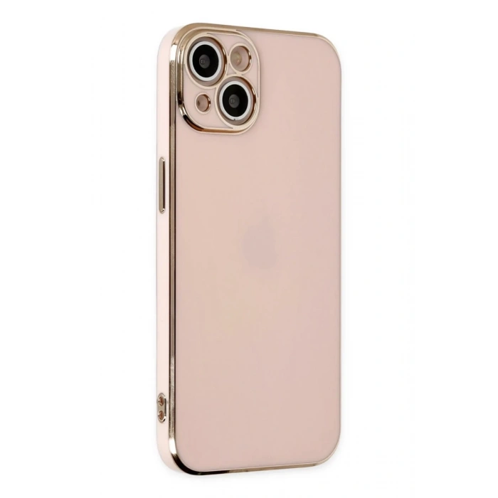 Apple iPhone 14 Uyumlu Kılıf Volet Silikon - Pembe