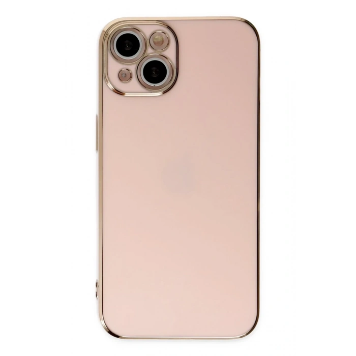 Apple iPhone 14 Uyumlu Kılıf Volet Silikon - Pembe