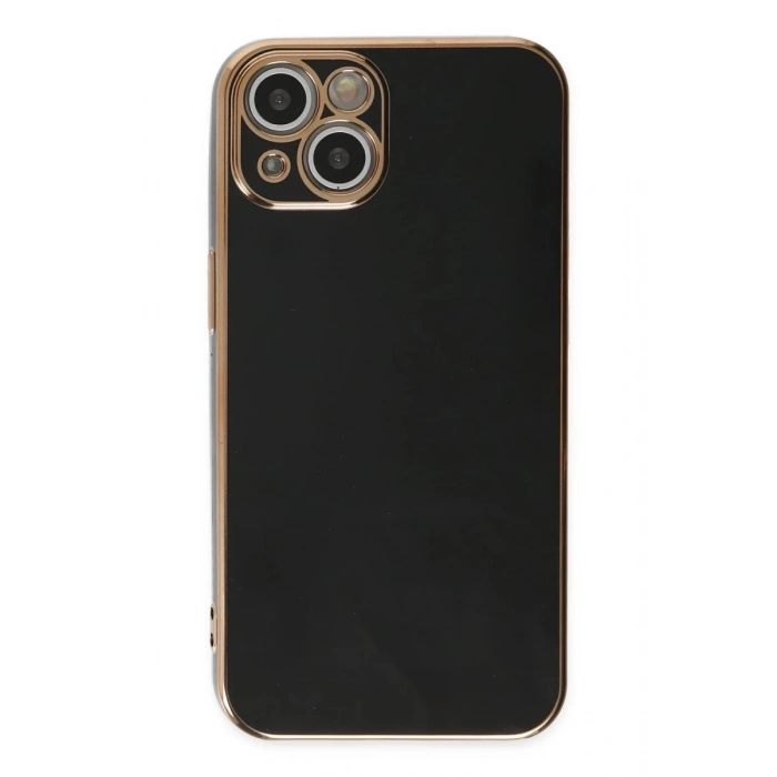 Apple iPhone 14 Uyumlu Kılıf Volet Silikon - Siyah