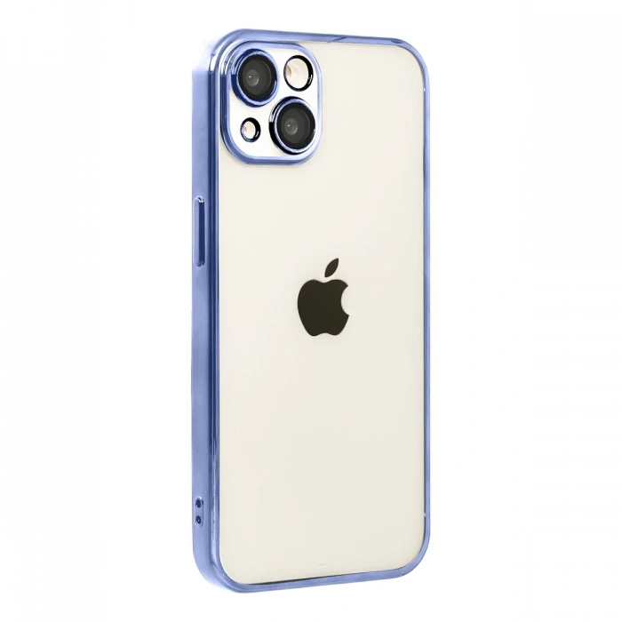Apple iPhone 15 Lensli Silikon - Açık Mavi