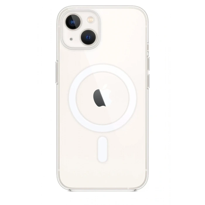 Apple iPhone 15 Plus Uyumlu Kılıf Magneticsafe Şeffaf Silikon - Şeffaf
