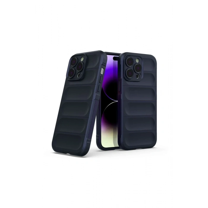 Apple iPhone 15 Pro Max Uyumlu Kılıf Optimum Silikon - Lacivert