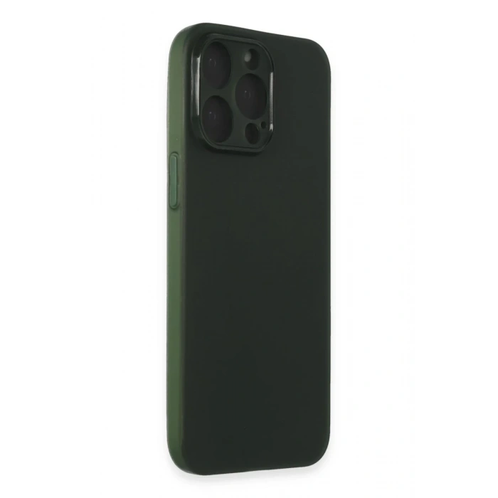 Apple iPhone 15 Pro Max Uyumlu Kılıf Puma Silikon - Yeşil