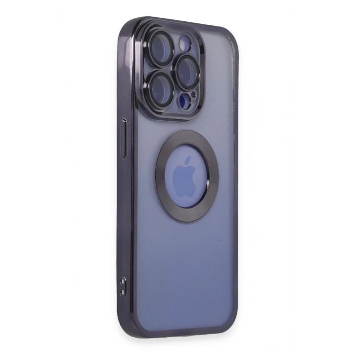 Apple iPhone 15 Pro Max Uyumlu Kılıf Slot Silikon - Mor