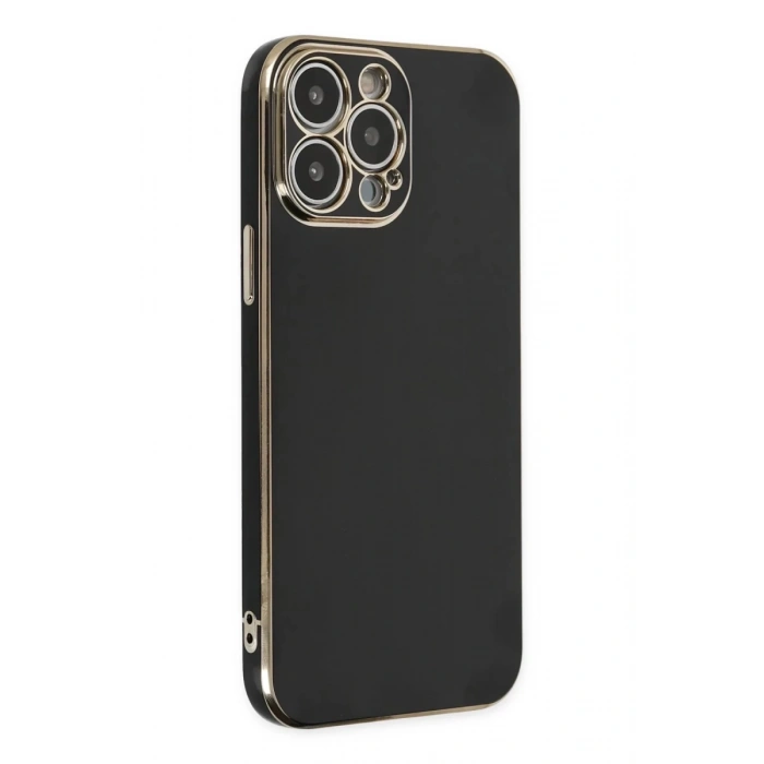 Apple iPhone 15 Pro Max Uyumlu Kılıf Volet Silikon - Siyah