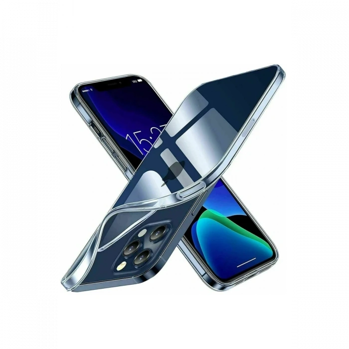 Apple iPhone 15 Pro Uyumlu Kılıf Lüx Şeffaf Silikon