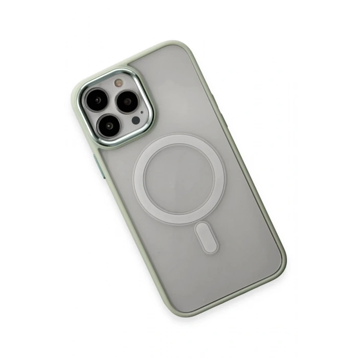 Apple iPhone 15 Pro Uyumlu Kılıf Room Magneticsafe Silikon - Su Yeşili