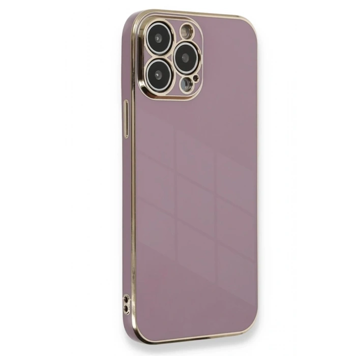 Apple iPhone 15 Pro Uyumlu Kılıf Volet Silikon - Mor