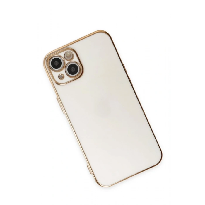 Apple iPhone 15 Uyumlu Kılıf Volet Silikon - Beyaz