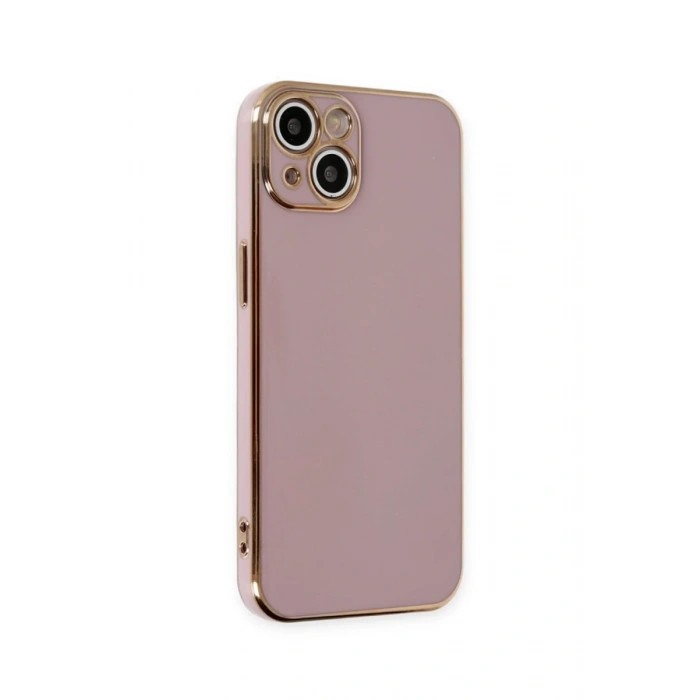 Apple iPhone 15 Uyumlu Kılıf Volet Silikon - Mor