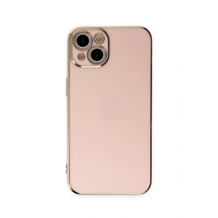 Apple iPhone 15 Uyumlu Kılıf Volet Silikon - Pembe