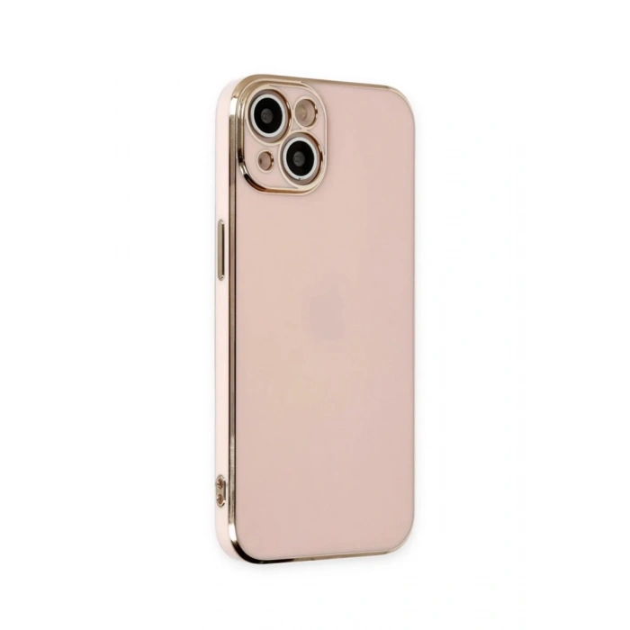 Apple iPhone 15 Uyumlu Kılıf Volet Silikon - Pembe