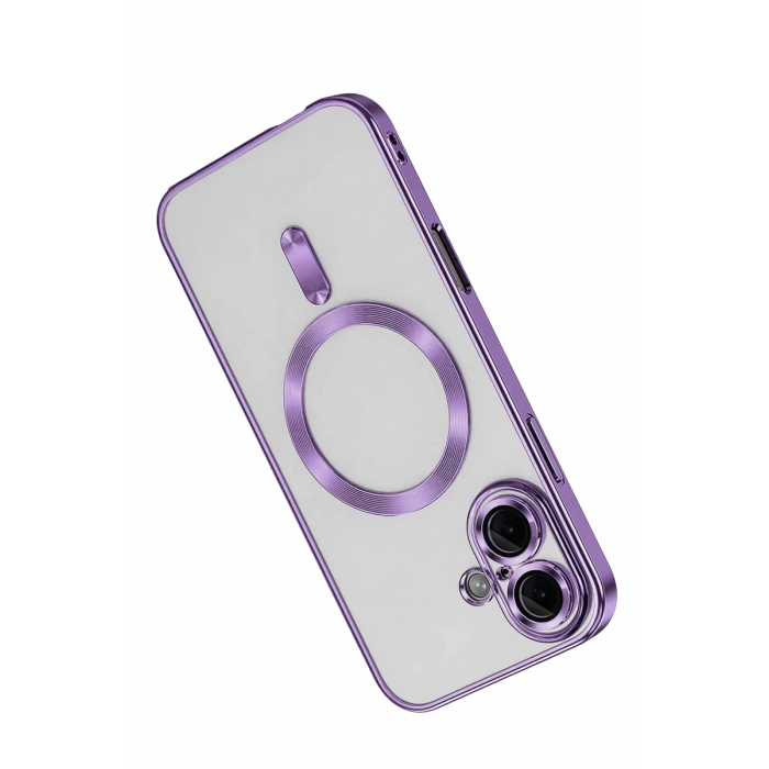 Apple iPhone 16 Kılıf Kross Magneticsafe Kapak - Mor