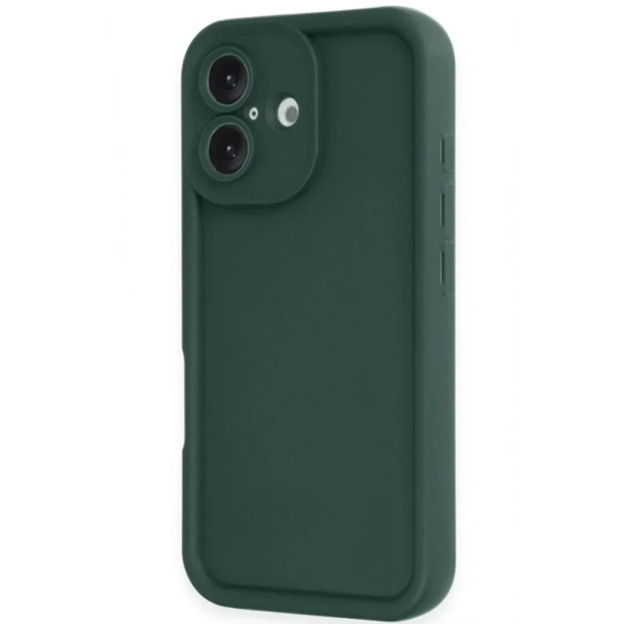 Apple iPhone 16 Kılıf Viera Silikon - Koyu Yeşil