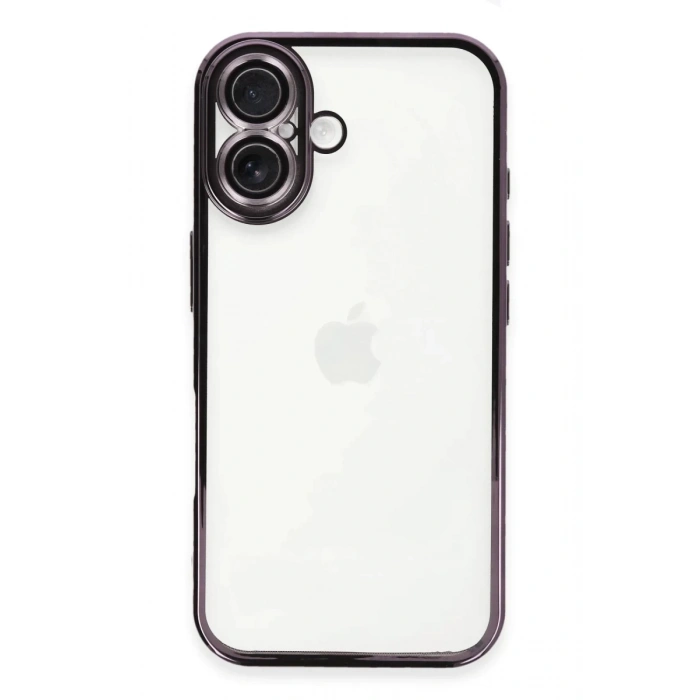 Apple iPhone 16 Plus Kılıf Lensli Silikon - Mor