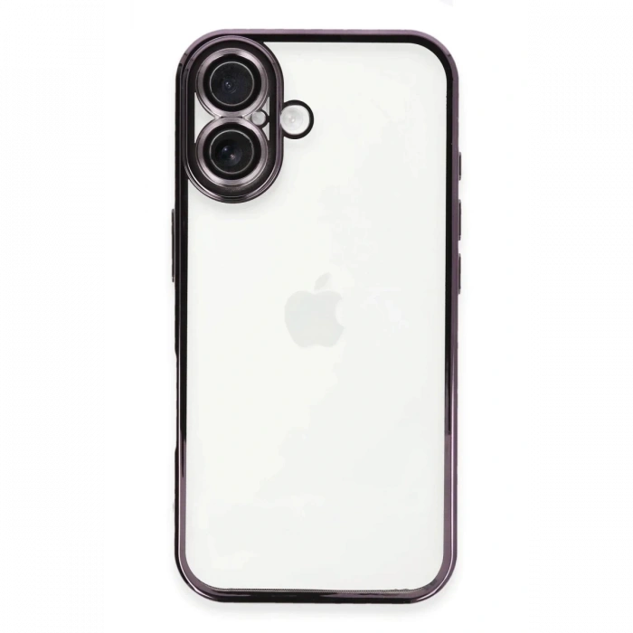 Apple iPhone 16 Plus Kılıf Lensli Silikon - Mor