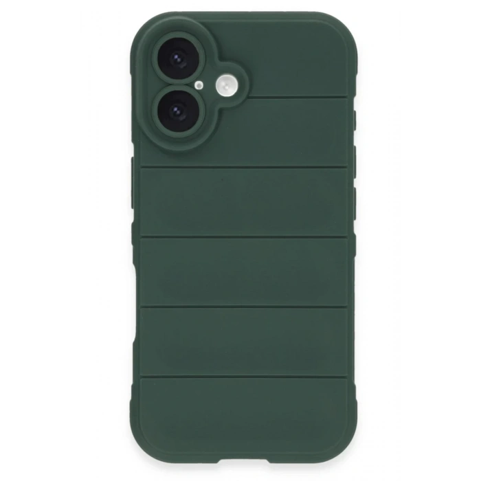 Apple iPhone 16 Plus Kılıf Optimum Silikon - Koyu Yeşil