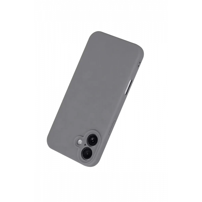 Apple iPhone 16 Plus Uyumlu Kılıf First Silikon - Gri