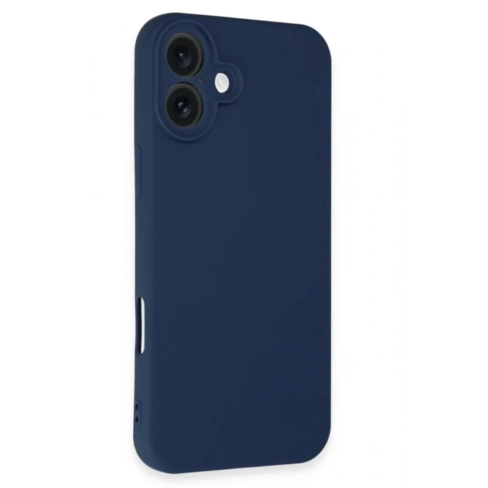 Apple iPhone 16 Plus Uyumlu Kılıf First Silikon - Lacivert