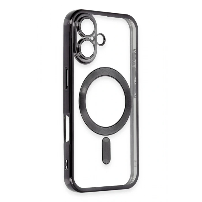 Apple iPhone 16 Plus Uyumlu Kılıf Kross Magneticsafe Kapak - Siyah