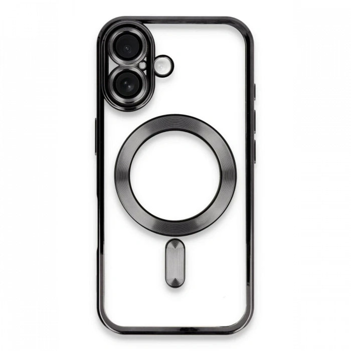 Apple iPhone 16 Plus Uyumlu Kılıf Kross Magneticsafe Kapak - Siyah
