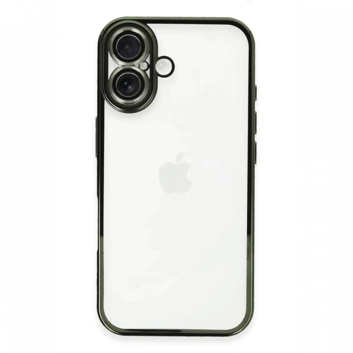 Apple iPhone 16 Plus Uyumlu Kılıf Lensli Silikon - Yeşil