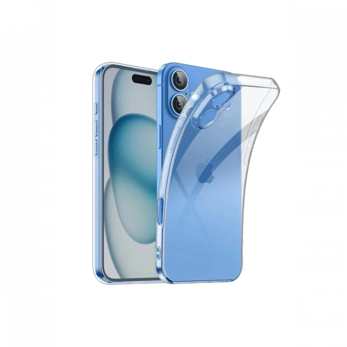 Apple iPhone 16 Plus Uyumlu Kılıf Lüx Şeffaf Silikon