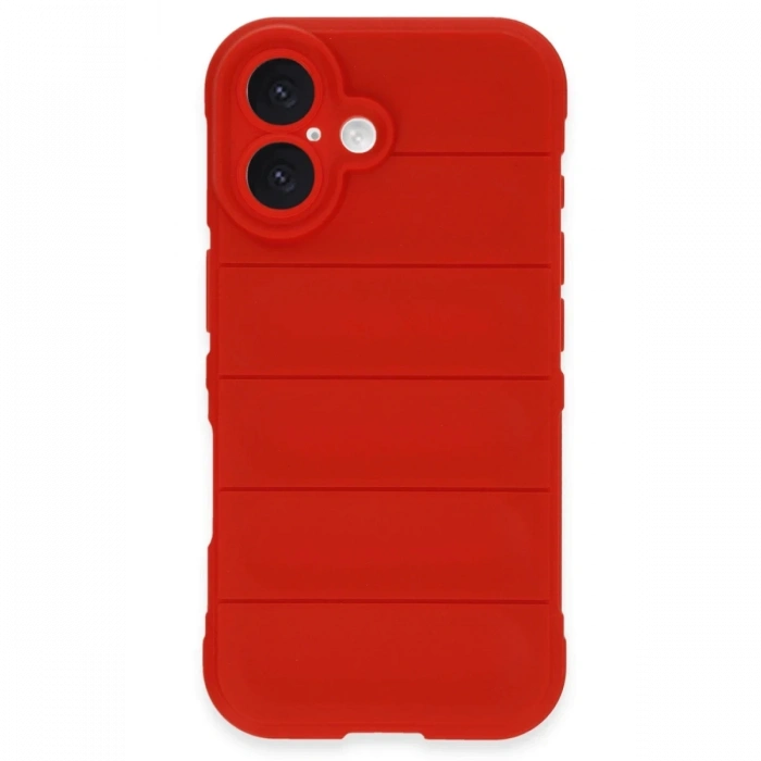 Apple iPhone 16 Plus Uyumlu Kılıf Optimum Silikon - Kırmızı