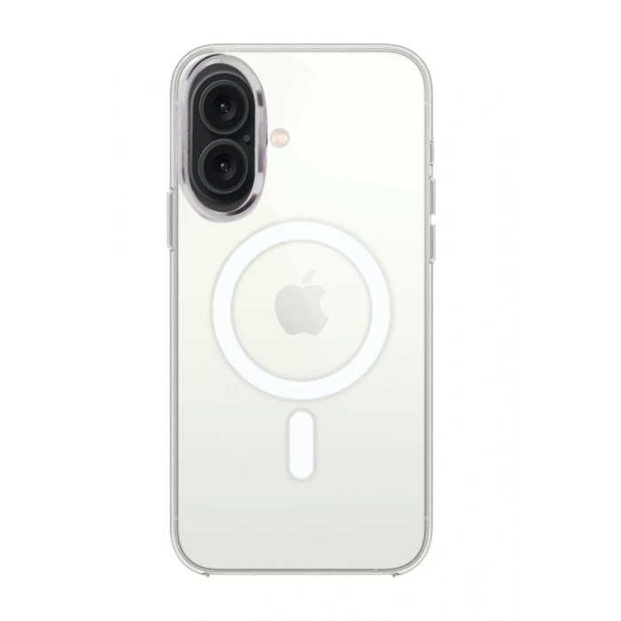 Apple iPhone 16 Plus Uyumlu Kılıf Pc Real Magsafe Kapak - Şeffaf
