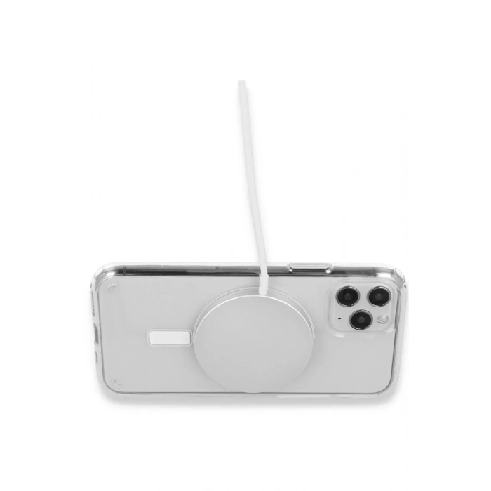 Apple iPhone 16 Plus Uyumlu Kılıf Pc Real Magsafe Kapak - Şeffaf