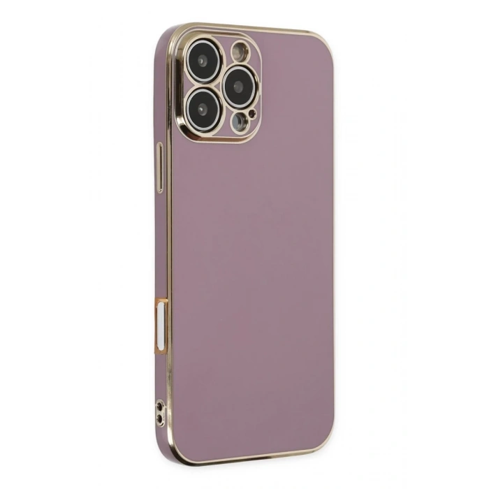Apple iPhone 16 Pro Max Kılıf Volet Silikon - Mor
