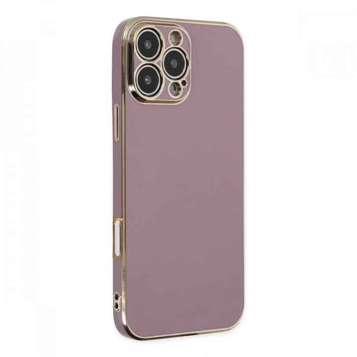 Apple iPhone 16 Pro Max Kılıf Volet Silikon - Mor