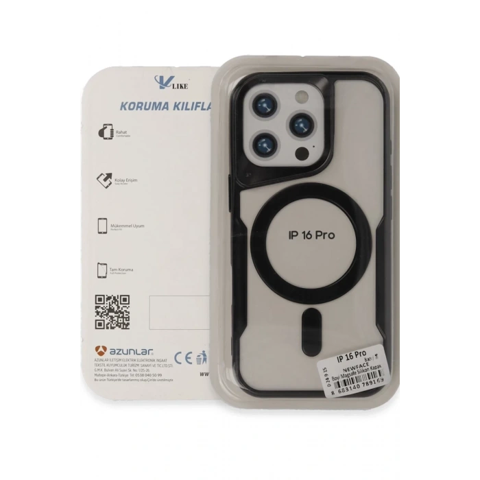 Apple iPhone 16 Pro Max Uyumlu Kılıf Boyi Magsafe Silikon Kapak - Lacivert